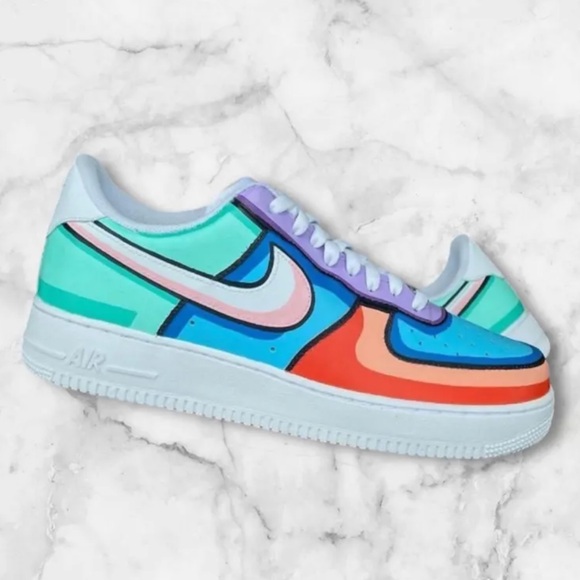 Painted Custom Air Force One Nike AF1 Stylish Cool Trending Cartoon